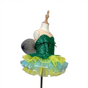 Disfraz <span class=keywords><strong>de</strong></span> Baile Latino para Niñas Pequeñas, Tutú Esponjoso con Diseño <span class=keywords><strong>de</strong></span> Insecto Luciérnaga, Falda <span class=keywords><strong>de</strong></span> Baile <span class=keywords><strong>de</strong></span> Spandex/Nailon - Product Image 2