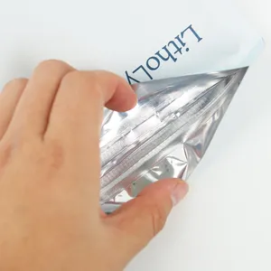 Stand Up Resealable Ziplock Aluminium Foil Plastic Whey Protein Powder Beverage Packaging Bag