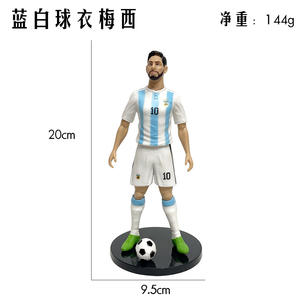 Statues réalistes de stars du football, 13 pièces, figurines d'action en PVC, design classique pour collection, souvenir, cadeau pour les fans de football - Product Image 3