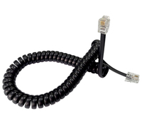 Cable Telefónico En Espiral De Cobre Puro De 30awg 28awg 26awg De 4 Núcleos 6 Núcleos 4p4c 6p4c