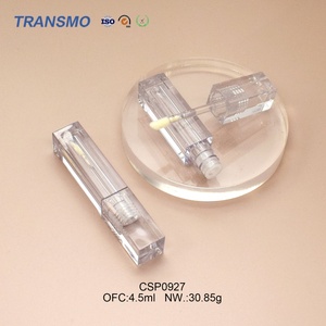 Tubes de gloss transparents, emballage personnalisé de tubes de rouge à lèvres liquide, tubes carrés de 4,5 ml pour gloss, emballage de baume à lèvres, applicateur de gloss - Product Image 4