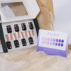 Newest Purple Gemstone Soild Gel <b>Nail</b> Polish <b>Set</b> Box 128 Colors TPO/HEMA FREE Purple Transparent Gel Polish OEM/ODM - Product Image 2