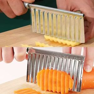 Cortador de patatas tipo diente de lobo, cortador de patatas, cortador de verduras para cocina y hogar, cortador de tiras decorativas, cortador de patatas, otros utensilios. - Product Image 4