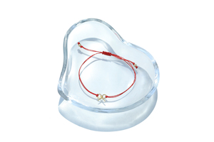 Pulsera con Lazo Rojo, Oro de 14K, Joyería con Diamantes, Venta al por Mayor, Fabricante de Joyería Fina, Pulsera con Diseño de Lazo Personalizado, Proveedor OEM ODM - Product Image 4