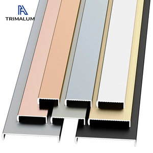 Moulage en alliage d'<span class=keywords><strong>aluminium</strong></span> en forme de <span class=keywords><strong>U</strong></span> moderne pour la protection des bords des carreaux et des plinthes, durable et facile à installer - Product Image 4