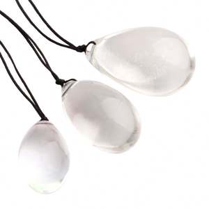 Gran bola de cristal con cuerda Anal Beads Butt Plug Juguetes sexuales Vagina grande <span class=keywords><strong>Bolas</strong></span> <span class=keywords><strong>anales</strong></span> Buttplug Crystal Clear Glass Anus Plugs Juguetes sexuales - Product Image 6