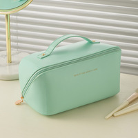 Sac de maquillage de voyage en toile pour filles, pochette porte-brosse de maquillage Portable pour femmes, trousse de maquillage de voyage sacs à cosmétiques