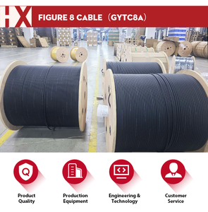 Câble à fibre optique monomode pour conduit GYTC8A, tube <span class=keywords><strong>central</strong></span> lâche, légèrement blindé, 8 fibres, en forme de 8, extérieur, certifié Hanxin & OEM SGS - Product Image 5