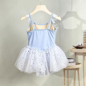 Bán hàng nóng phổ biến chất lượng tốt dễ thương cô gái trẻ em khiêu vũ hiệu suất màu xanh lưới polyester Ballet TUTU DRESS - Product Image 2