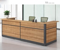 Comptoir de réception moderne en bois pour bureau, spa, salon de beauté, restaurant, hôpital, salon de manucure, caissier