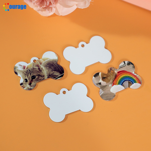 Etichette con nome <span class=keywords><strong>di</strong></span> gatto domestico bianco per sublimazione in bianco GP-03A - Product Image 3