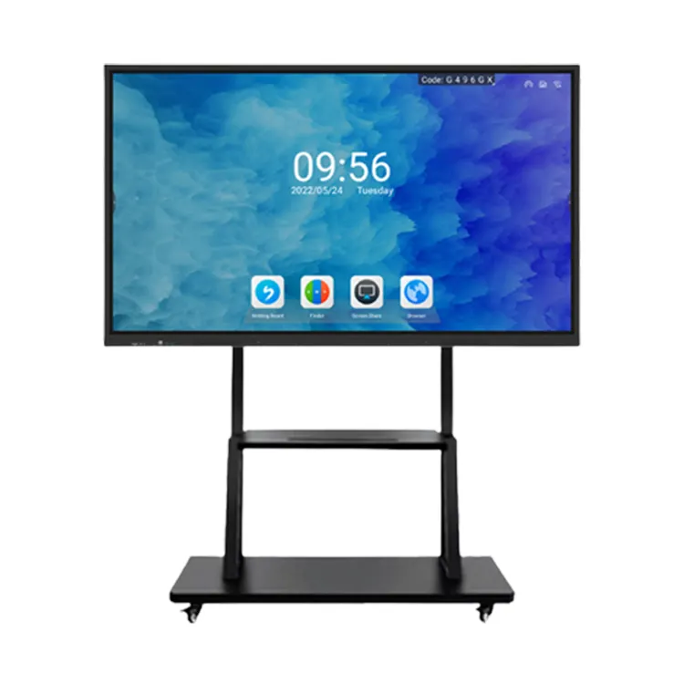 INGSCREEN 55 65 75 85 86 98 110 pouces interactif écran plat 4k Lcd numérique interactif cartes intelligentes pour l'enseignement des écoles