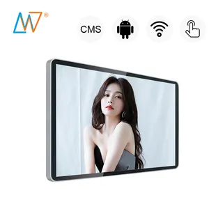 Pantalla táctil lcd de 43 pulgadas de resolución, modo horizontal montado en la pared, para publicidad