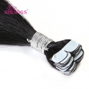 Extensiones de Cabello K.SWIGS, Cabello Humano Virgen Chino Remy con Cutícula Alineada, Invisibles con Cinta Adhesiva, Lisas, de Trama Única, Duraderas - Product Image 5