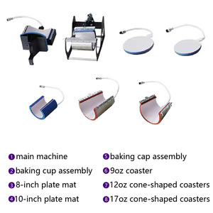 Çok Fonksiyonlu Manuel Isı Transfer Makinesi Süblimasyon Isı Transferi Kupa Şapka Tişört Baskı 28X38 8'i 1 Arada Isı Presi - Product Image 4