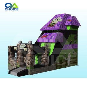 Vente chaude Gonflable Halloween Thème Toboggan Sec Hanté Spooky Toboggan Gonflable <span class=keywords><strong>pour</strong></span> Enfants - Product Image 1