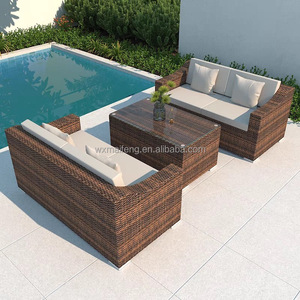 Venta caliente a prueba de agua y protector solar Rattan <span class=keywords><strong>Terraza</strong></span> Jardín Hotel Habitación soleada Sofá al aire libre - Product Image 3