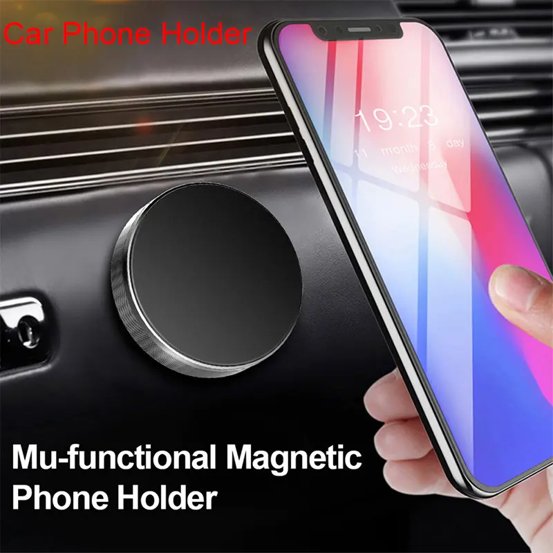 Universal Magnetic Car Phone Holder Magnet Sticker in Car for iPhone for Xiaomi for Huawei Phone Holder Dashboard Wall Stand