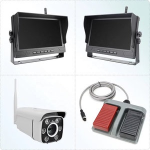 GreenYi 9 pouces HD DVR IPS moniteur 30x Zoom <span class=keywords><strong>sans</strong></span> <span class=keywords><strong>fil</strong></span> grue tour <span class=keywords><strong>caravane</strong></span> caméra avec pédale <span class=keywords><strong>de</strong></span> contrôle boîte <span class=keywords><strong>de</strong></span> sauvegarde caméra <span class=keywords><strong>de</strong></span> <span class=keywords><strong>recul</strong></span> kit - Product Image 2