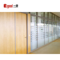 Système de cloison de séparation de bureau en verre incassable, panneau en plexiglas avec profilé en aluminium, conception économique pour les bâtiments commerciaux