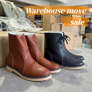 منتج رائج لعام 2026: أحذية ثلج نسائية، أحذية شتوية للكاحل مع بطانة صوف رقيقة، أحذية خارجية عصرية مبطنة بالفرو - Product Image 2