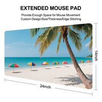 Surface sublimée antidérapant tapis de souris en caoutchouc étanche bord couture tapis de souris personnalisé XXL tapis de bureau