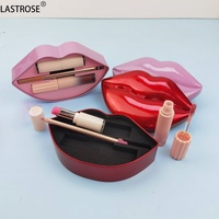 Ensemble de rouge à lèvres mat en forme de lèvres, rouge violet, emballage nude brun rose, combo de rouge à lèvres, kit de rouge à lèvres, marque privée