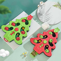 Jouet Puzzle Interactif pour Animaux de Compagnie en Forme de Sapin de Noël, Distributeur Lent de Friandises pour Chiens et Chats, Jouet d'Enrichissement