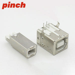 Conector USB Tipo B Hembra de 5 Pines para Montaje en PCB, Inserción Vertical para Impresora - Product Image 4