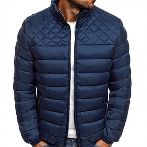 Wholesale <b>Men</b> Winter Puffer <b>Jacket</b> Bubble Quilted <b>Utility</b> Coat Warm Insulated Outerwear Custom Logo OEM ODM Manufacturer - Product Image 4