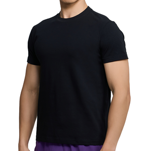 T-shirt de sport pour homme en tissu Sorona à séchage rapide, respirant, avec broderie et impression personnalisées, style uni - Product Image 1