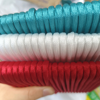 Cordon en nylon tressé de 15 couleurs, 4 mm, 50/100 pieds, pour harnais de chien, poignées en paracorde, cordes de maintien pour camping, randonnée, artisanat et activités de plein air