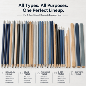 หัวยางไม้เงาทรงสามเหลี่ยมปากกาวาดรูปเพื่อการ<span class=keywords><strong>เรียน</strong></span>รู้เครื่องเขียน HB อุปกรณ์การ<span class=keywords><strong>เรียน</strong></span> - Product Image 2
