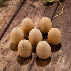 Wooden <b>Egg</b> Diy Graffiti <b>Eggs</b> Childrens Hand Painted <b>Egg</b> Props Easter <b>Decorations</b> Toys Creative Crafts - Product Image 1