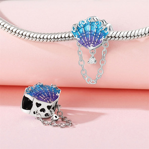 100% Original 925 plata esterlina DIY accesorios de joyería temática del océano concha de tortuga colgante de cola de pez artículo transfronterizo caliente - Product Image 4