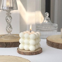 Bougie artistique personnalisable en cire de soja, faite à la main, à une seule mèche, 20-40 heures de combustion, pour mariage, décoration intérieure, vente en gros, MSDS ROHS REACH IFRA