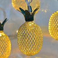 Nouvelle Arrivée Guirlande Lumineuse LED Ananas Blanc Chaud Fleur Cuivre Rechargeable Décoration Intérieure Noël Fêtes Maison