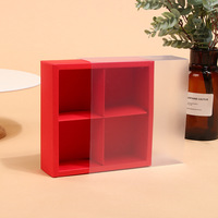 Boîtes à tiroirs en PVC transparent givré imprimé personnalisé pour gâteau, boulangerie, biscuits, pâtisserie, chocolat, bonbons