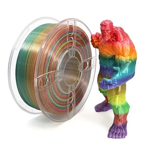 Filamento de Seda Metálica de Doble Color Triple para Impresora 3D, 1.75mm, PLA Arcoíris - Product Image 4