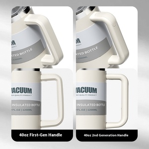 Taza aislada 1200 de acero inoxidable al vacío de gran capacidad de 304 ml con mango conveniente <span class=keywords><strong>para</strong></span> taza de café de viaje - Product Image 6