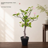 Plante artificielle de bougainvillier en pot, décoration de bureau, fleurs artificielles d'intérieur, verdure, aménagement paysager, bonsaï disponible en trois couleurs
