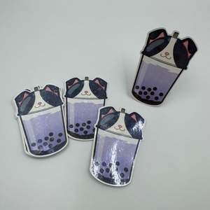 Rouleau d'autocollants en vinyle personnalisés 50x50mm résistants pour produits automobiles, articles divers, carnets, pain, sucre, thé, sacs en polyéthylène, bananes, poulet - Product Image 5