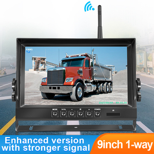 กล้องมองหลังไร้สาย 1080P IP67 จอภาพ 9 นิ้ว พร้อมเส้นกะระยะจอดรถ บันทึกภาพลงการ์ด สำหรับรถบรรทุกพ่วงกึ่งพ่วง Wireless-9-x38 Wirele - Product Image 3