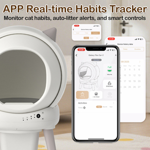 Bac à <span class=keywords><strong>litière</strong></span> automatique intelligent pour chats, nettoyage automatique, contrôle par application WiFi, toilette pour animaux de compagnie <span class=keywords><strong>autonettoyante</strong></span> - Product Image 2