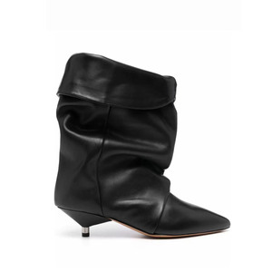 Scarpe di lusso <span class=keywords><strong>donna</strong></span> 2025 alla moda <span class=keywords><strong>stivali</strong></span> per <span class=keywords><strong>donna</strong></span> stivaletti tacchi per <span class=keywords><strong>donna</strong></span> stropicciata <span class=keywords><strong>stivali</strong></span> di <span class=keywords><strong>pelle</strong></span> - Product Image 5
