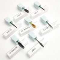 Forets à ongles en carbure de tungstène de haute qualité, finition lisse, avec logo personnalisé, grande taille, longs, à cannelure, pour polissage, vente en gros