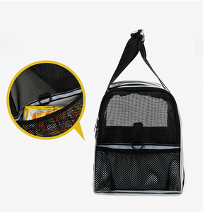 Toptan yeni tasarım evcil hayvan taşıyıcı fantezi nefes köpek/kedi seyahat çantası taşınabilir açık Polyester fermuar kapatma plastik malzeme - Product Image 5