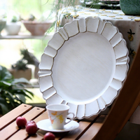 Assiettes de présentation décoratives blanches polies XiangJin Fashion – Accessoires modernes pour la maison, vente en gros, vaisselle en plastique PP pour mariages et fêtes