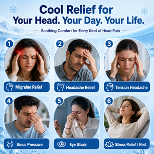 Gorro <span class=keywords><strong>de</strong></span> Gel Sólido <span class=keywords><strong>de</strong></span> Compresión Suave para Alivio <span class=keywords><strong>de</strong></span> Migrañas, Envoltura <span class=keywords><strong>de</strong></span> Hielo para la <span class=keywords><strong>Cabeza</strong></span> para Aliviar la Presión Sinusal y la Tensión, Cuidado <span class=keywords><strong>de</strong></span> la <span class=keywords><strong>Cabeza</strong></span> - Product Image 3