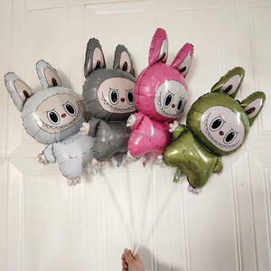 Labuibui 18 inç Alüminyum Folyo Balon Gece Pazarı Tezgahı Şişirilebilir Oyuncak Rabubu Bubble Mart Bubble Mart 18 inç Balon Balon - Product Image 4